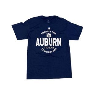 Auburn Tigers Auburn University Est 1856 Dark Blue T-Shirt